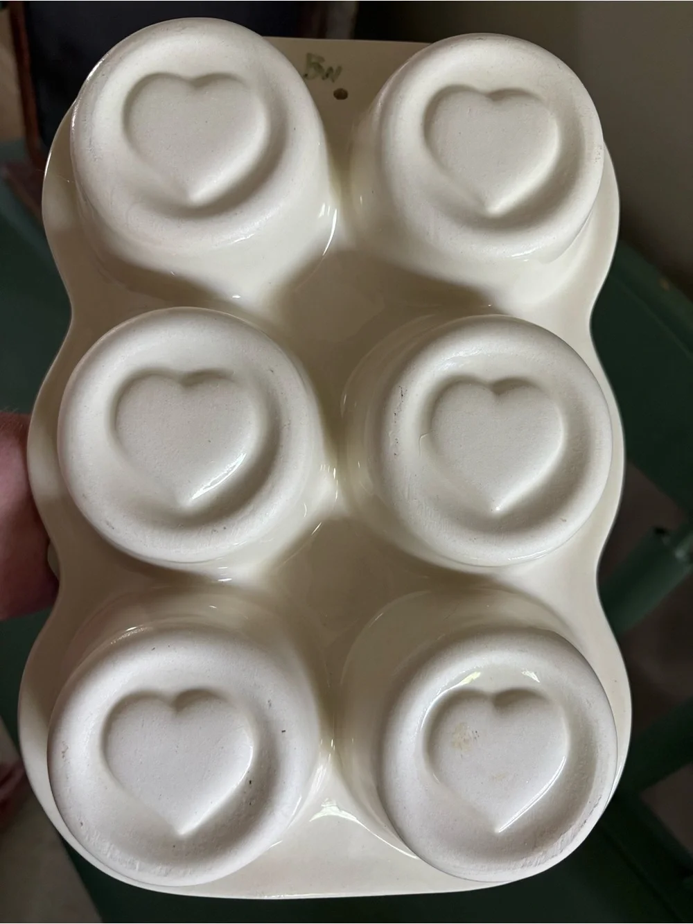 Vintage Hartstone Stoneware Muffin Pan Provincial Posy Design